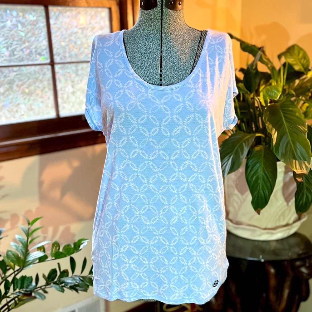MICHAEL Michael Kors | Small Blue & White Short Sleeve Shirt